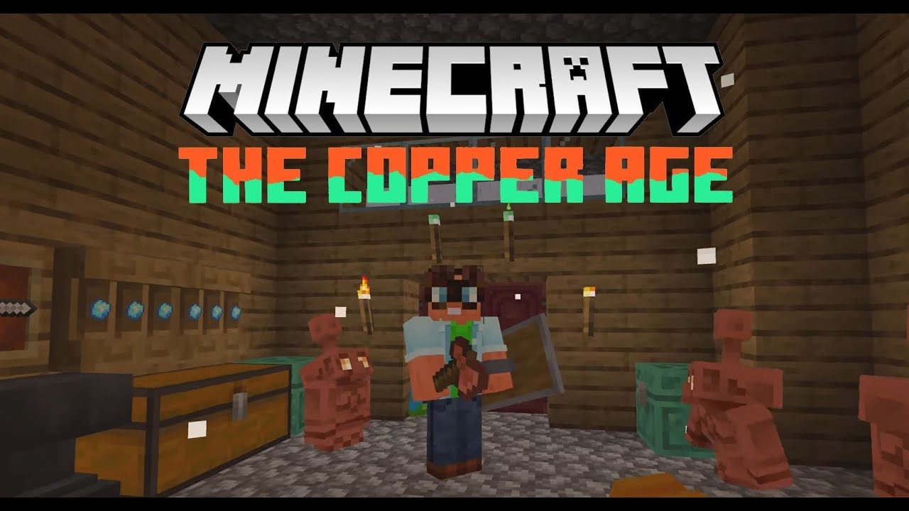 The Copper Age! - Copper Golems, Green Torches, & Shelves - Minecraft Bedrock Edition Copper Update