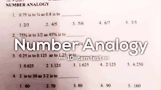 NUMBER ANALOGY part1 | Numerical Reasoning Test