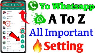 Yo Whatsapp A To Z  Important Setting & Futures 2023 | Yo whatsapp All settings in hindi screenshot 4