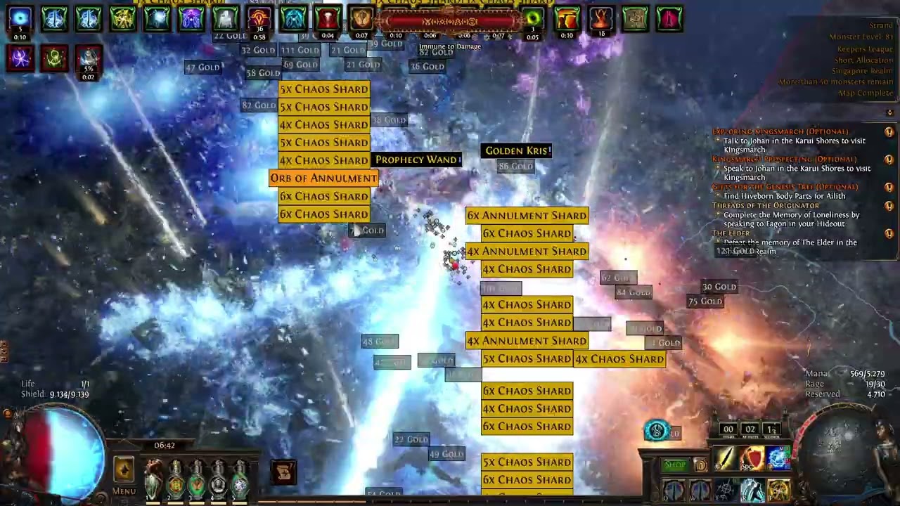 PATH OF EXILE 3.27 - Necromancer (Aul Blood Line) Kinetic Blast of Clustering Build