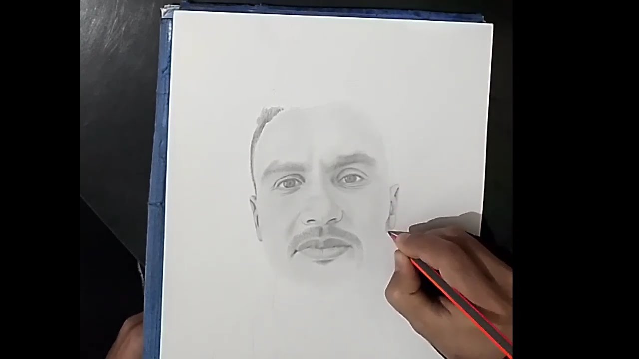 Portrait pencil drawing | realistic men face
