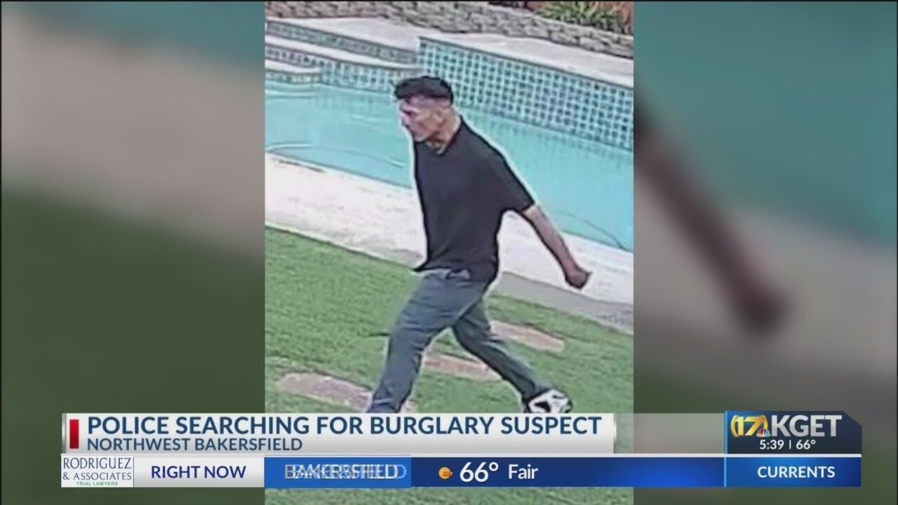 BPD searching for burglary suspect in northwest Bakersfield - YouTube