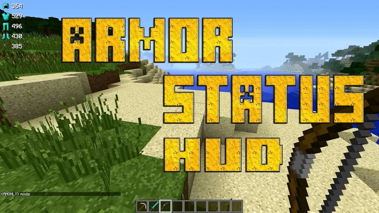 [Showcase] ArmorStatusHUD Mod 1.16.3-1.16.2-1.15.2-1.8-1.7.10