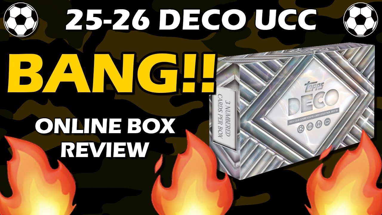 MATCH-WORN!! 2025-26 Topps Deco UEFA UCC Soccer Box Review