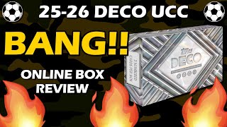 MATCH-WORN!! 2025-26 Topps Deco UEFA UCC Soccer Box Review