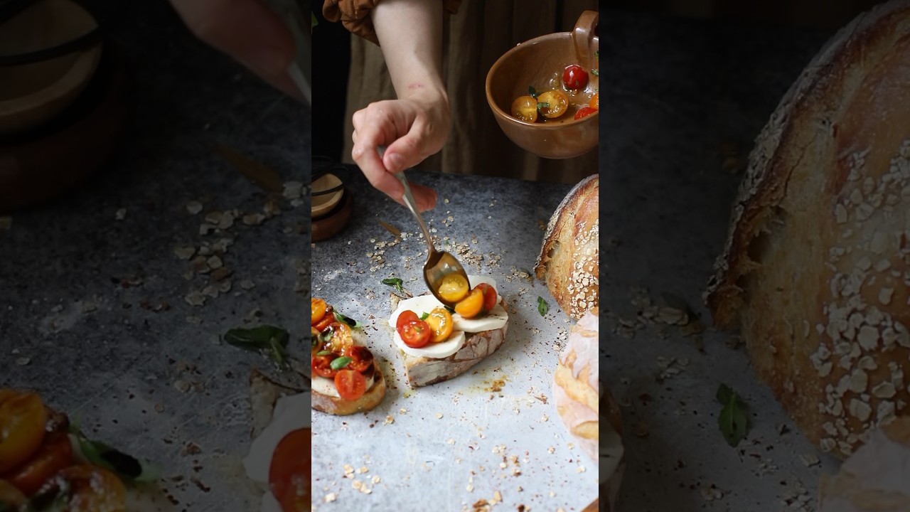 Betul&rsquo;s Bruschetta (Tomato Toast) with Homemade Mozzarella
