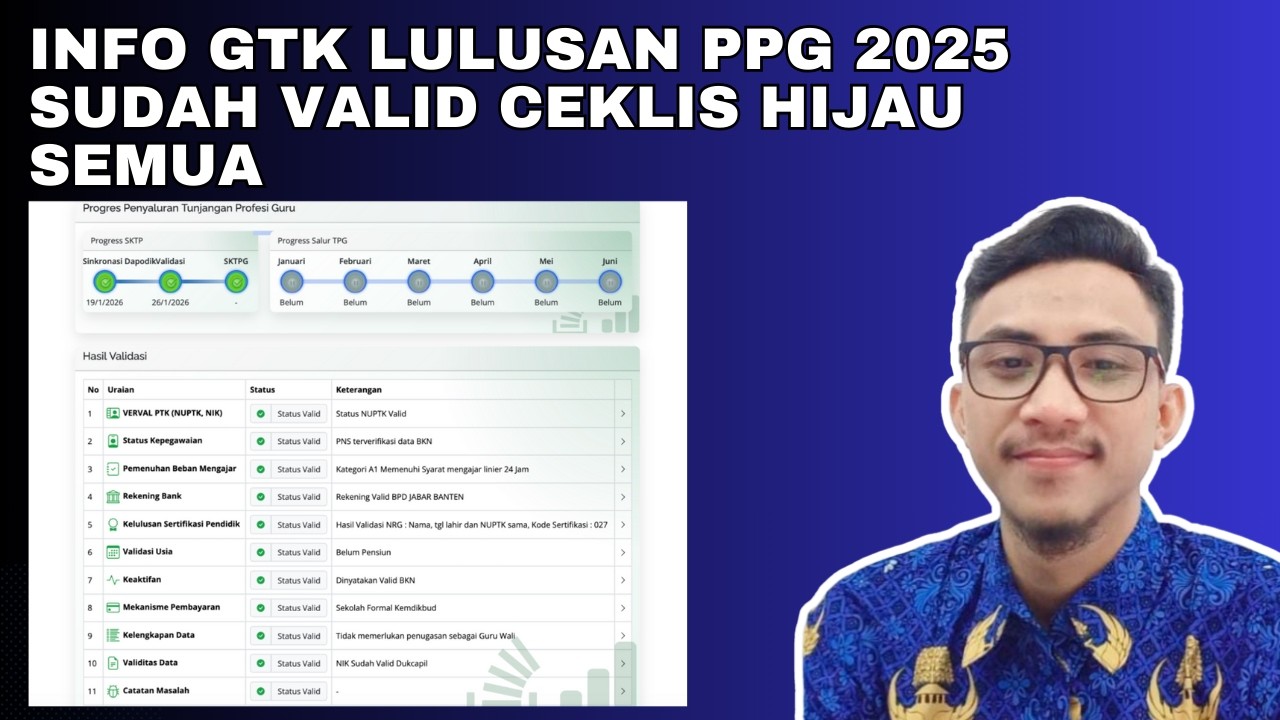 INFO GTK VALID WALAU PPG BARU LULUS