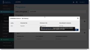 Program Enrolment - Type 1 - UTM