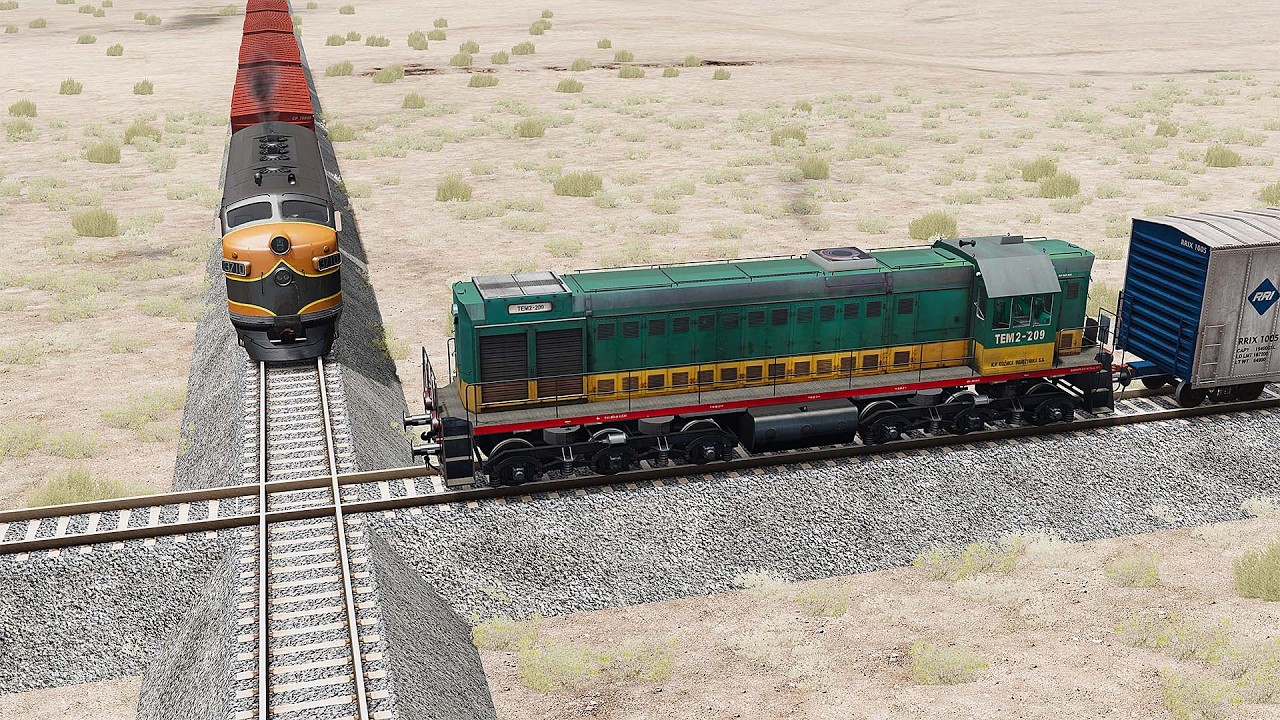 Epic Trains vs Trains Crashes #14 – BeamNG.drive | BeamNG High Speed