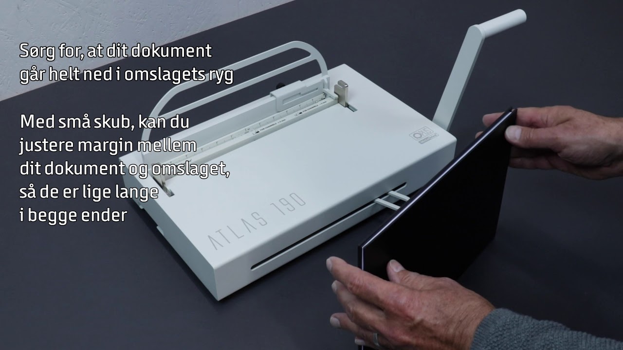 C-Bind indbinding med Opus Atlas 190 indbindingsmaskine