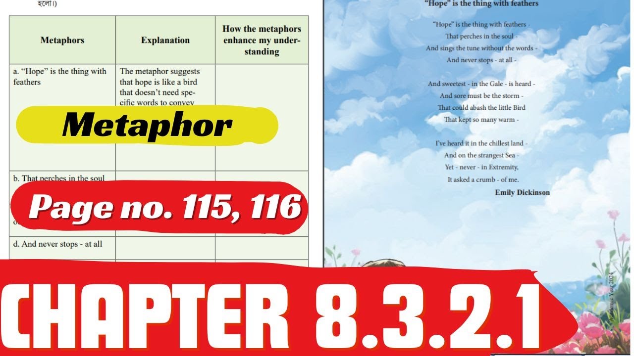 Class 9 English Chapter 8.3.2.1 | Metaphor | Question no. 4 |Class 9 Annual Examination English 2024