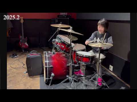 ドラム叩いてみた8歳:ともに（WANIMA）
