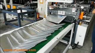 Square bottom aluminum foil air bubble padded bag mailer envelope making machine