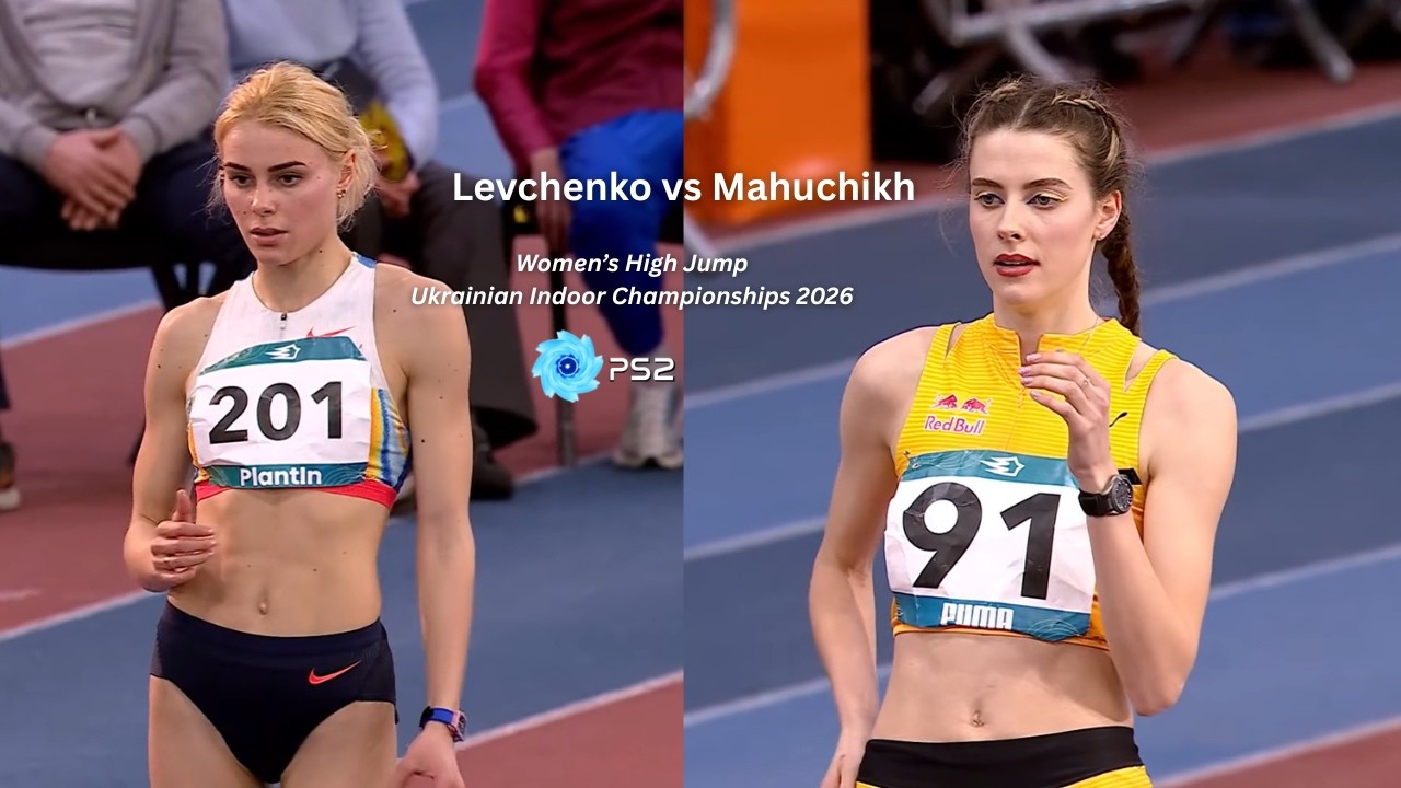 Levchenko vs Mahuchikh, Ukrainian Indoor Championships 2026 #femaleathletes #womenshighjump