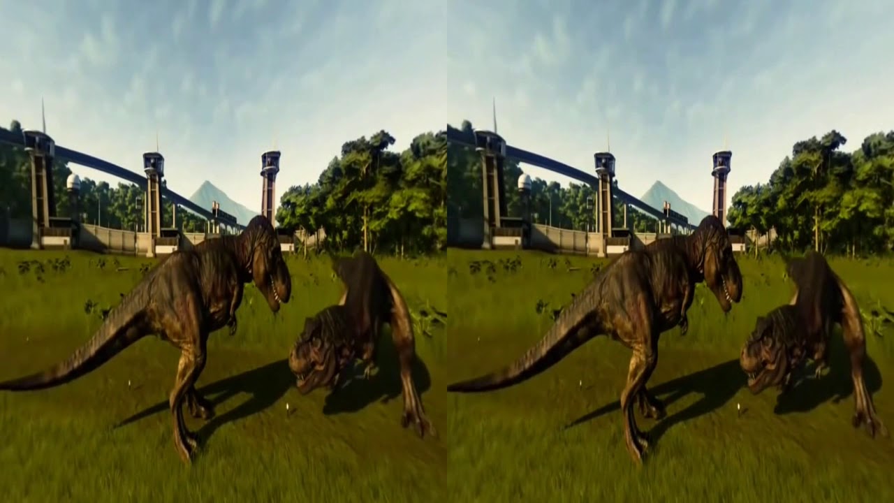 JURASSIC WORLD Evolution VR DINOSAURS virtual reality 360 Showdown
