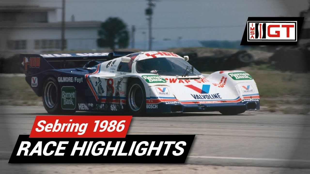 1986 Sebring 12 Hours | IMSA Highlights - YouTube