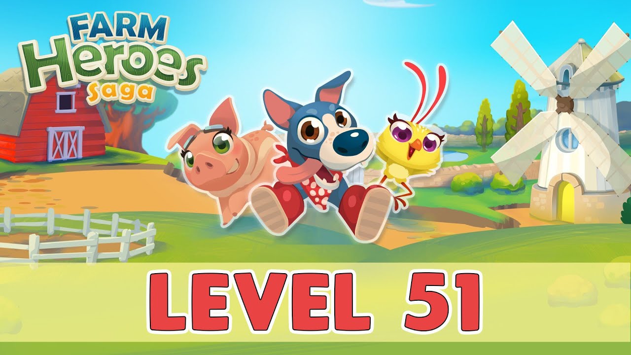 Farm Heroes Saga Level 51 | (No Boosters) NEW!