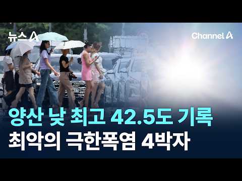 Yangsan Hits Record High of 42.5°C…The Worst Extreme Heat Wave / Channel A / News A