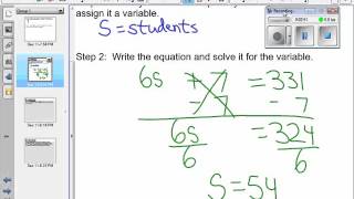 5 2 Step Equation Word Problems