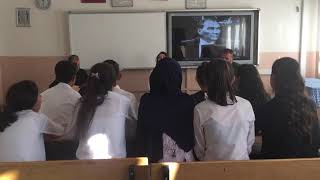 Ahmet Yesevi Ortaokulu Etwinning 95.Yılda Tek Yürek Projesi 10 Kasım Etkinliği