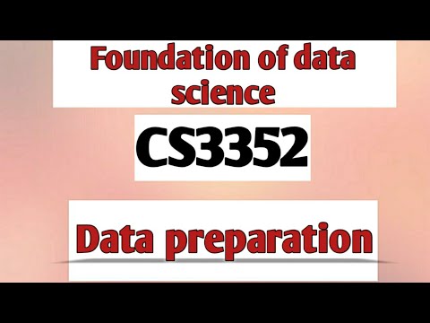 Data preparation in