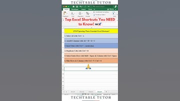STOP Skipping These Must-Know Excel Shortcuts! Boost Your Speed Instantly! 🚀⌨️ #excel #excelshorts