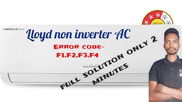 Lloyd ac F1, F2, F3, F4 Error Codes