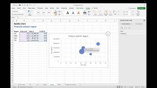 Excel | Creating a bubble chart that follow conventions