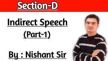 Indirect Speech | English Grammar in Gujarati by Nishant Sir