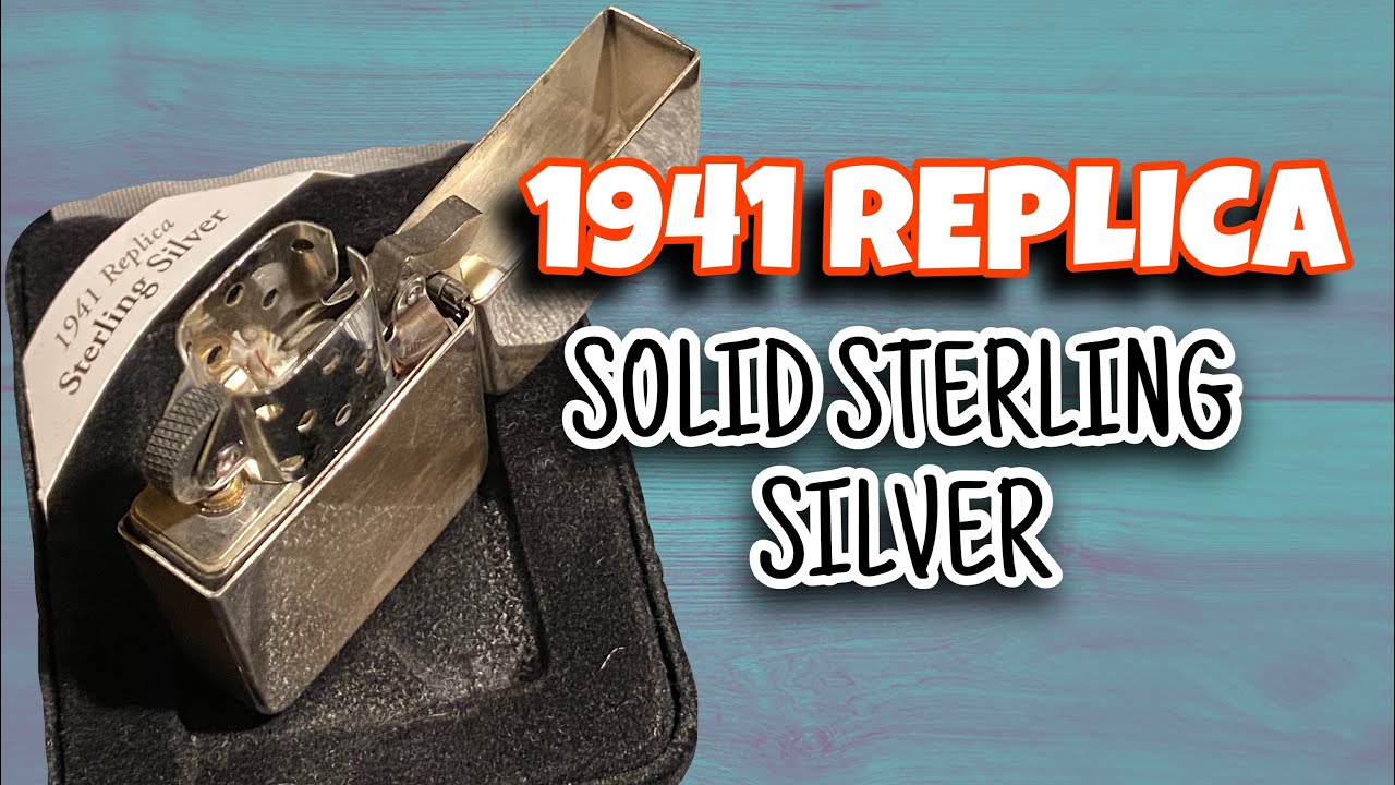 Unboxing Solid Silver Zippo 23 High Polish 1941 Replica - YouTube