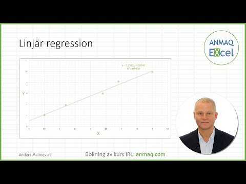 Video: Hur ritar man en regressionslinje i Excel?