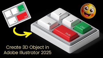 How to Turn Vector Art into 3D in Adobe Illustrator 2025 | Step-by-Step Tutorial