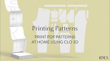 How To Print PDF Patterns At Home, Export PDF from CLO 3D- Tile Print