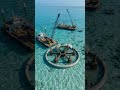 AI time-lapse: Futuristic Deep-Sea Underwater Hotel Dome #drone #travel #architecture #construction