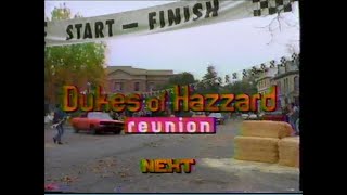 Dukes of Hazzard Reunion CBS TV movie promoional bumper
