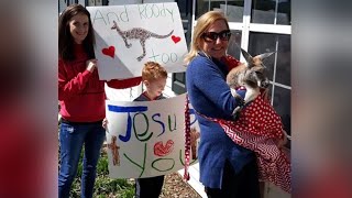 COVID-19: Kangaroo brings happiness to seniors at Oneonta nursing home