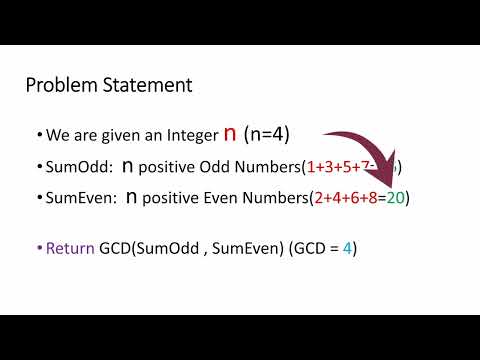 Leetcode 3658 GCD of Odd and Even sums. #Simple 
