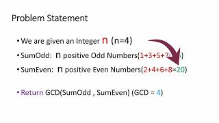 Leetcode 3658 GCD of Odd and Even sums. #Simple 