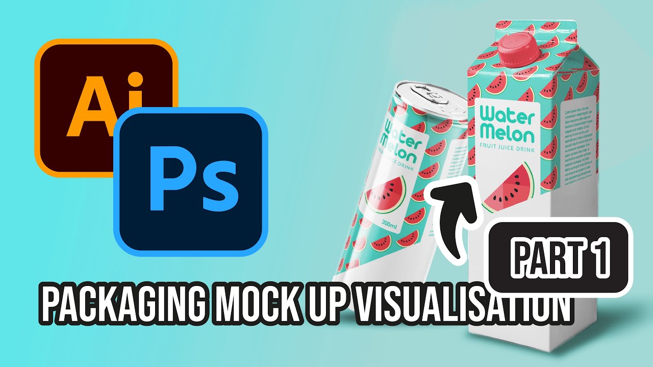 Part 1 - Packaging mock up using Adobe Illustrator and Photoshop