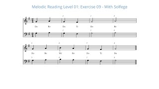 Melodic Reading Level One : Exercise 09