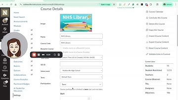How to hide Grades Summary in Canvas