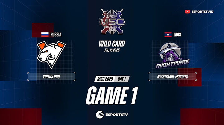 Virtus pro vs Niightmare Esports GAME 1 MSC 2025 | NME VS VP ESPORTSTV