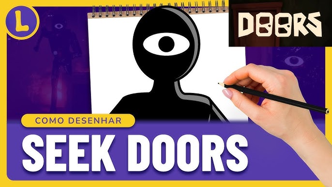 Como DESENHAR o FIGURE do DOORS ROBLOX - Como DIBUJAR a FIGURE de DOORS  ROBLOX 