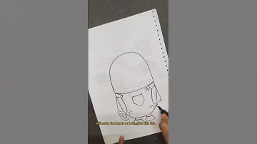 how to draw minions from shapes|| step by step || easy drawing  for kids 😳😍🤩🔥🤓#shorts #minions