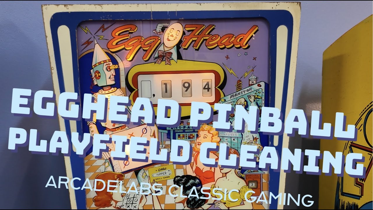 Pinball Machine Cleaner Egghead Pinball Machine Playfield Cleaning & Waxing - YouTube