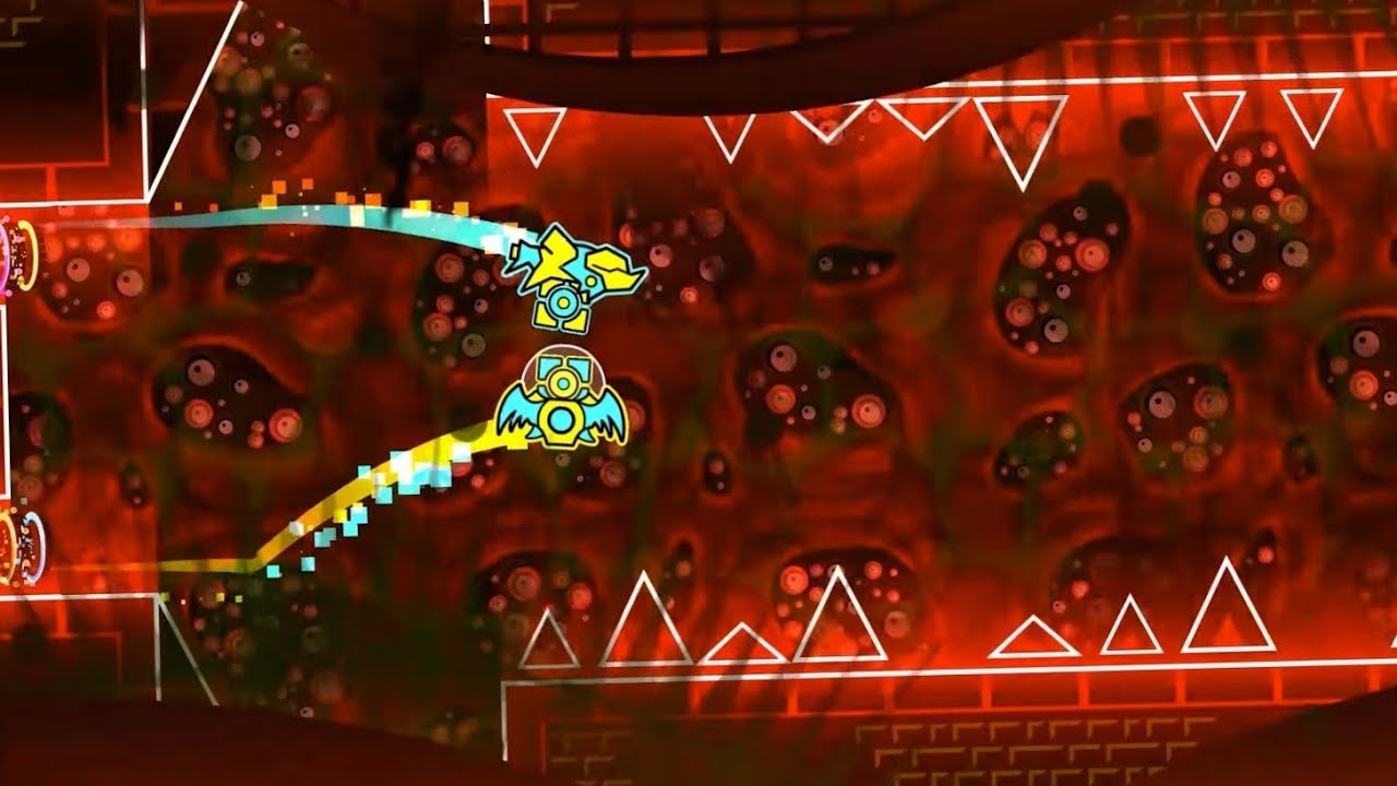 [Geometry Dash] NEEDLES (3 Coins) [Hard Demon] by cerufiffy