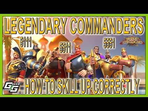 HOE SKILL correct LEGENDARISCHE COMMANDERS - Rise of Kingdoms