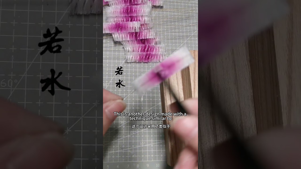 Beautiful velvet flower design with wire inlay ronghua