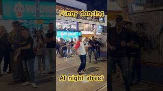 Funny Street Dance in Kuala Lumpur. Nightlife as Passers Dance to Live Busker Music. #viral #travel