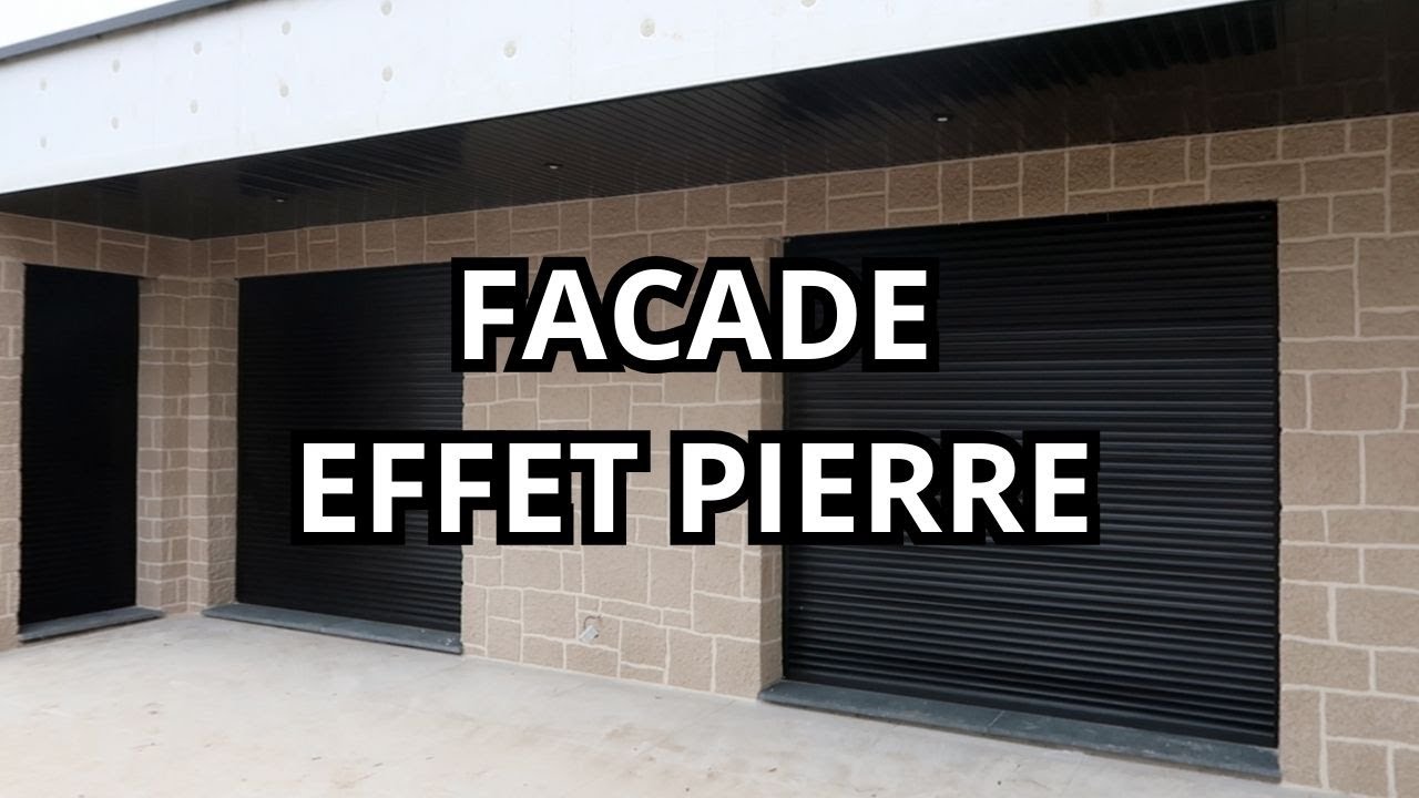 POINT TRAVAUX: FACADE EFFET PIERRE + ESCALIERS